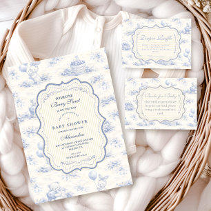 Blauwe Lint Blauwebes Tuin Baby Shower Servet