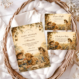 Tijdloze Jongen Western Boho Baby Shower Servet