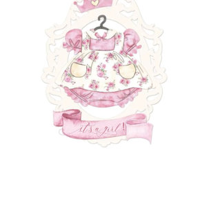 Royal Princess Pink Het is een meisje Baby shower Kaart