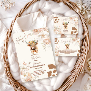 Holy Koe Greenery Highland Koe Boeken voor Baby Informatiekaartje