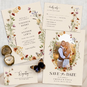 Foto Floral Save the Date Briefkaart