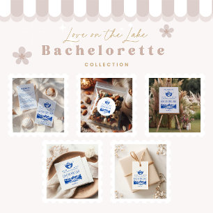 Blue Nautical Party Theme Ronde Sticker