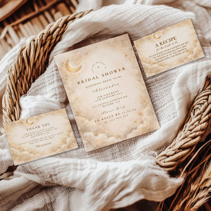 Champagne Halve Maan Bruidsmeisjesfeestje Kaart