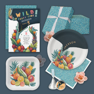 Cool Blauwgroen krokodil Aligator Reptiel Huidpatr Servet