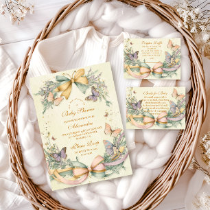 Whimsical Butterfly Bow Baby shower Servet