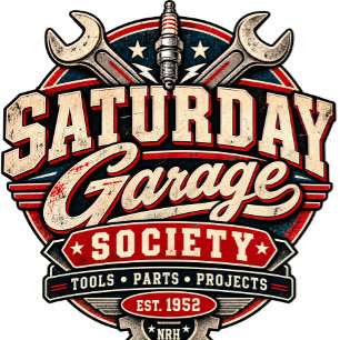 Projects Never Sleep Vintage Garage T-shirt met Ri