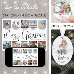 11 Fotoscript Vrolijk kerstjaar in de Review Feestdagenkaart