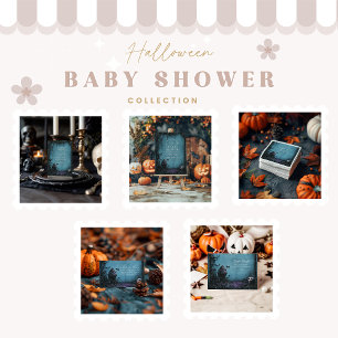 Gothic Blue Halloween Baby shower Servet