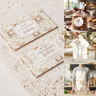 Luxe Vintage Patisserie Bakkerij Bedrijf Bedankkaart