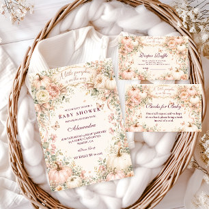 Roze Pompoen Baby Shower Servet