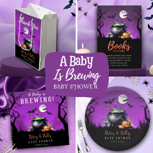 Een Baby breekt halloween Baby shower Wijn Etiket