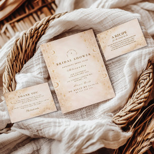 Elegante Bruidsfeest onder de sterrenhemel Bedankkaart