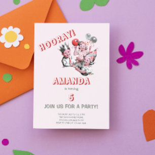  vijftig jaar Klassieke Eenvoudige Kinderdagfeest Briefkaart