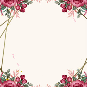 Waterverf van het Roos van de mosterd All In One Uitnodiging