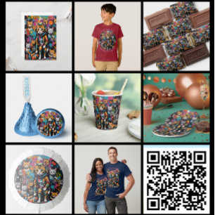 Graffiti Legend Street Cat 12e verjaardag Kaart