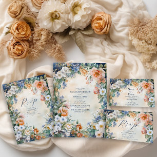 Unieke Victoriaans Royal Elegance bruiloft Kaart