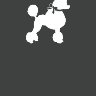 Poodle Dog Baby shower Frans Blauw voor Jongen Kaart