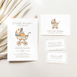 Een beetje pompoen Baby shower in het voordeel van Ronde Sticker