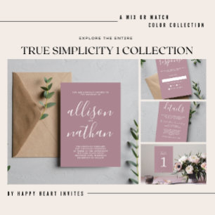 Echte eenvoud Camo Green Minimalist Wedding Kaart