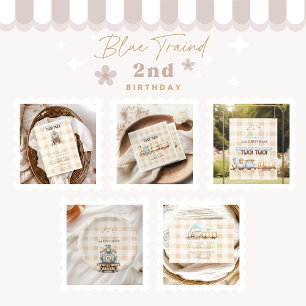  trein 2e verjaardag kaart