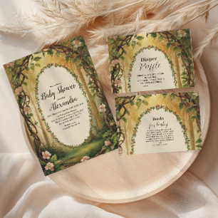 Storybook Woodland Forest Boeken voor Baby Informatiekaartje