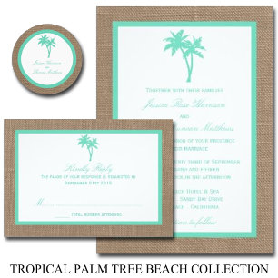 Het Collectie van de Tropische palmboom Kaart