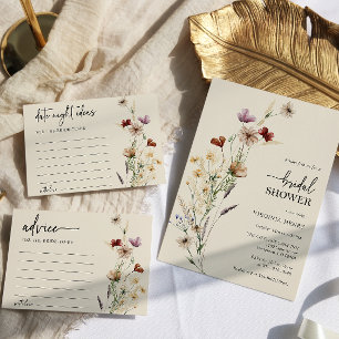 Elegant Boho Floral Vrijgezellenfeest Kaart