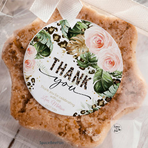 Wild One Birthday Leopard Print Wild Oerwoud Party Kaart