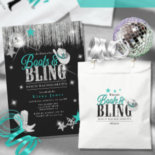 Laarzen 'n Bling Disco Bachelorette Teal ID925  Shot Glas