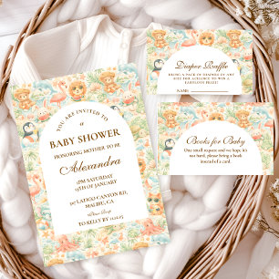 Pastel Zomer Dieren Baby Shower Servet