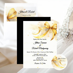 Elegante Gouden Trouwring Save The Date