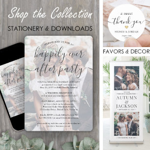 Happily Ever After Feest 2 Foto Overlay Trouwen Kaart