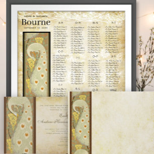 Art Nouveau Dragonfly donker lettertype RGB HexCod Kaart