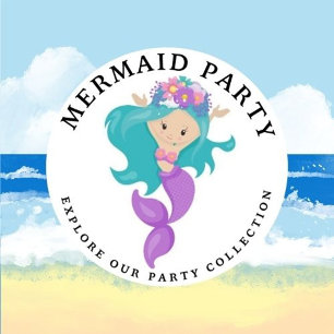 Mermaid Pink Paars Birthday Party Dank je Kaart
