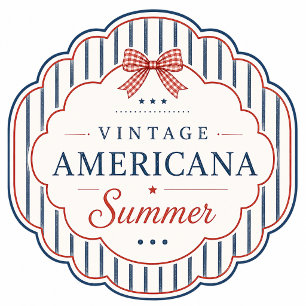 Uitnodiging voor vintage Americana zomerfeest