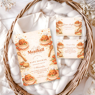 Zoete Italiaanse Vleesbal Baby Shower Servet