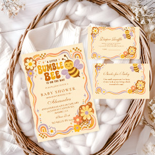 Retro Hommeltje Baby Shower Servet