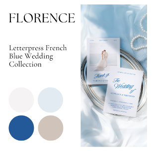 Moderne Minimalistische Klassieke Blauwe Scriptie  Wandkleed