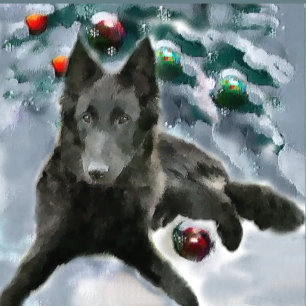 Belgische kerstcadeautjes bij Sheepdog Feestdagen Kaart