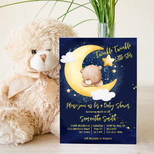 Twinkle twinkle kleine teddybeer baby shower