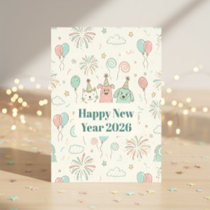 Prettig Oud en Nieuw-feest 2026   Feesthoedjes