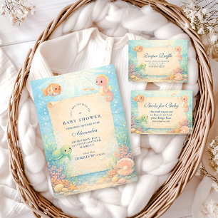 Magische Ocean Babyshower Loterij Informatiekaartje