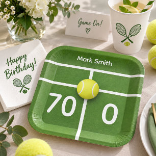 Tennis 70e verjaardag tennisbal en nummerliefde tennisballen
