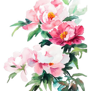 Zachte Roze Pioen & Eucalyptus Bloemen Save The Date