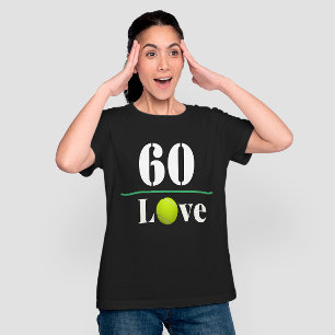 Tennis 60ste verjaardag voor tennisspeler t-shirt