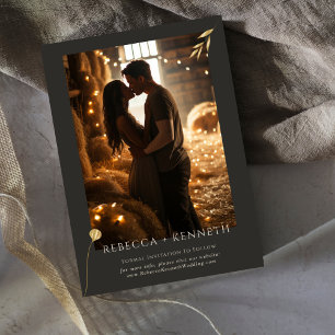 Luxe gouden bloemen minimalistische bruiloft Dank  Ronde Sticker