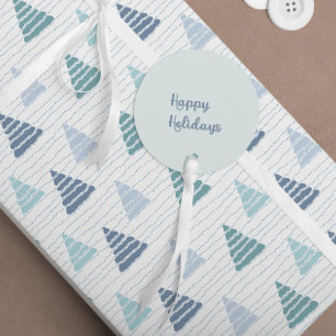 Kerstbomen met kralen snaren patroon accent kussen