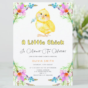Little Chick Baby shower Baby Name Race Game