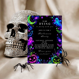 Luxe Neon Halloween-viering Papieren Bekers