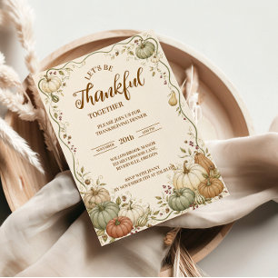 Elegante Herfst Oogst Pompoen Thanksgiving Servet
